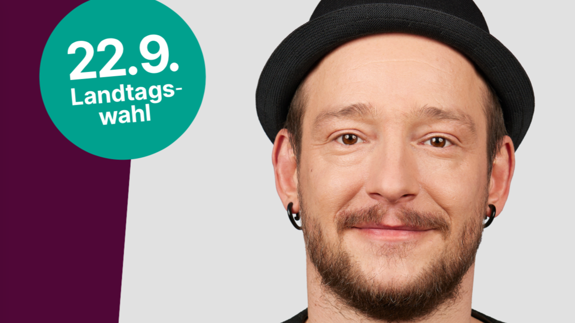 Das Foto zeigt das Wahlplakat von Robert Kosin zur Landtagswahl 2024.