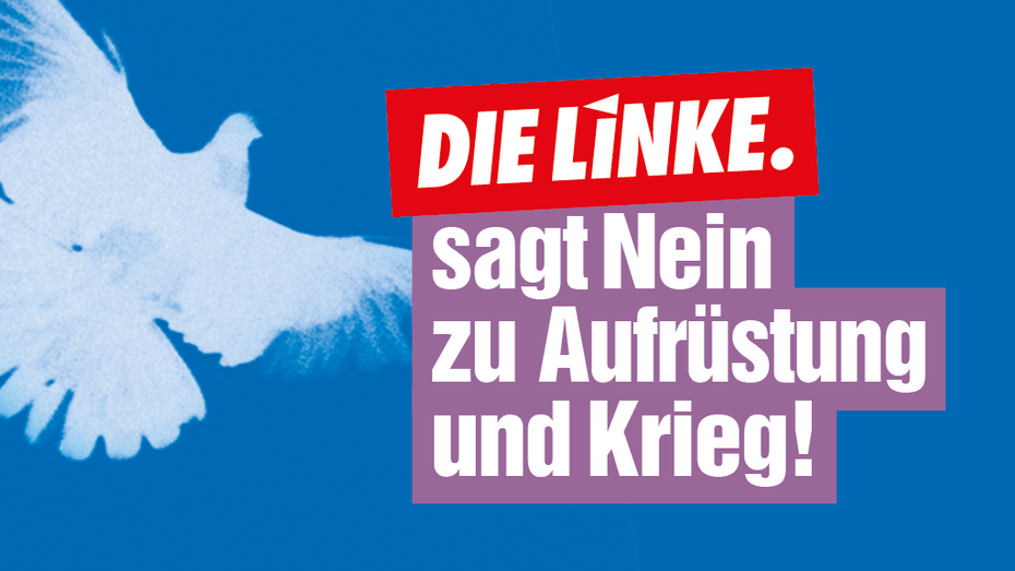 DIE LINKE sagt Nein zu Aufrüstung und Krieg!